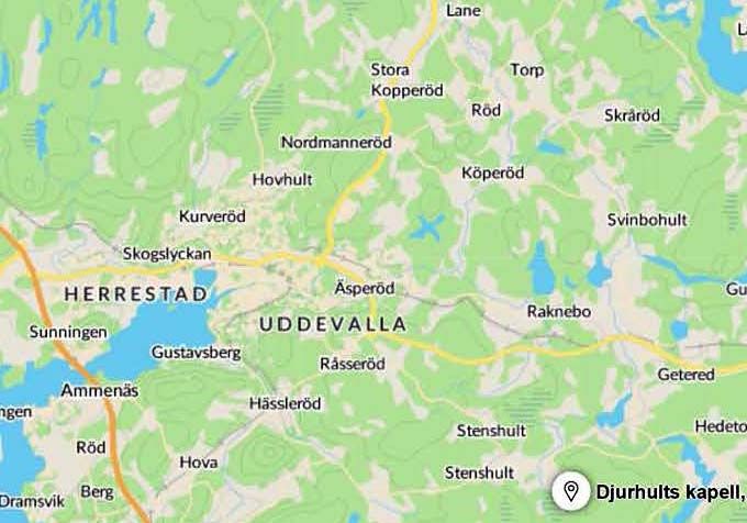 Kapellet ligger mitt i Trestad 
