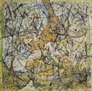 © Habib Alraii 2023 Soufi manifestation olja 89x89cm 91x91cm med ram 8