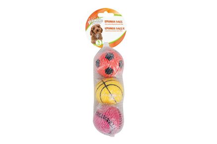 Sponge Ball 6 cm 3-pack