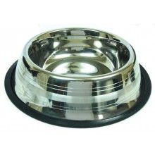 RVS Voerbak Antislip Silver Touch .