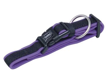 Halsband nylon Mesh Preno Paars / zwart. (Nobby)