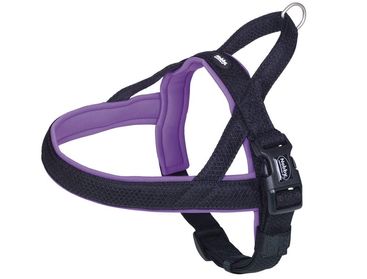 Harnas nylon Mesh Preno paars / zwart. (Nobby)