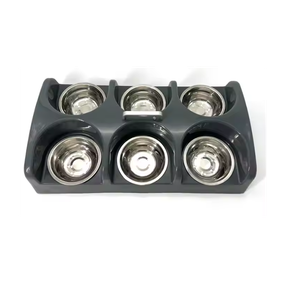 Puppy voertray -6 RVS bars