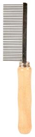 TRIXIE KAM MIDDEL HOUT / METALEN TANDEN 18 CM