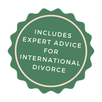 Don't Screw Up Your Divorce Book Includes expert advice for international divorce
