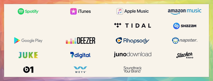 Drill it Spotify; Deezer; Appel Music; iTunes