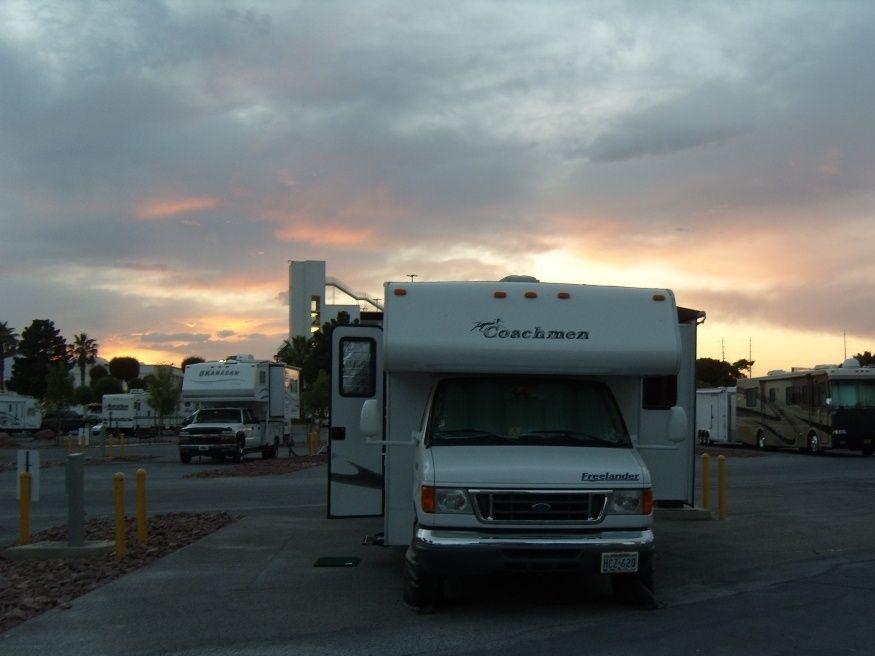 Sunset at the KOA campground, Las Vegas