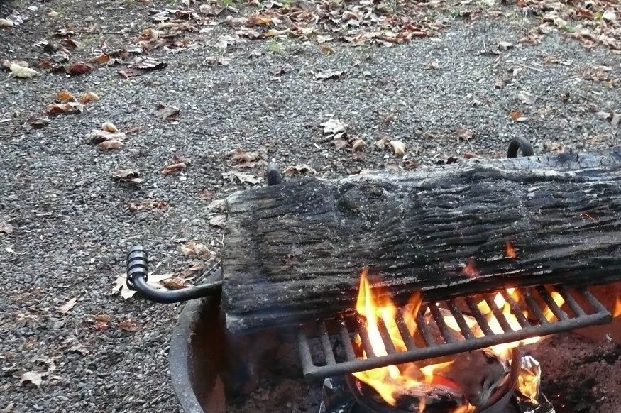 The LPG campfire being used quite inappropriately!
