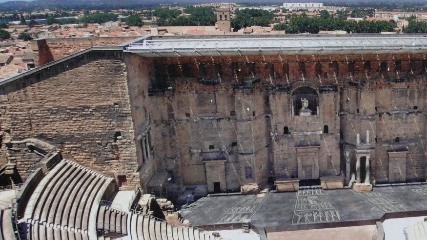 The Roman Theatre, Orange (a photograph from a publicity poster)