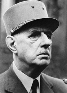 General, later President Charles De Gaulle