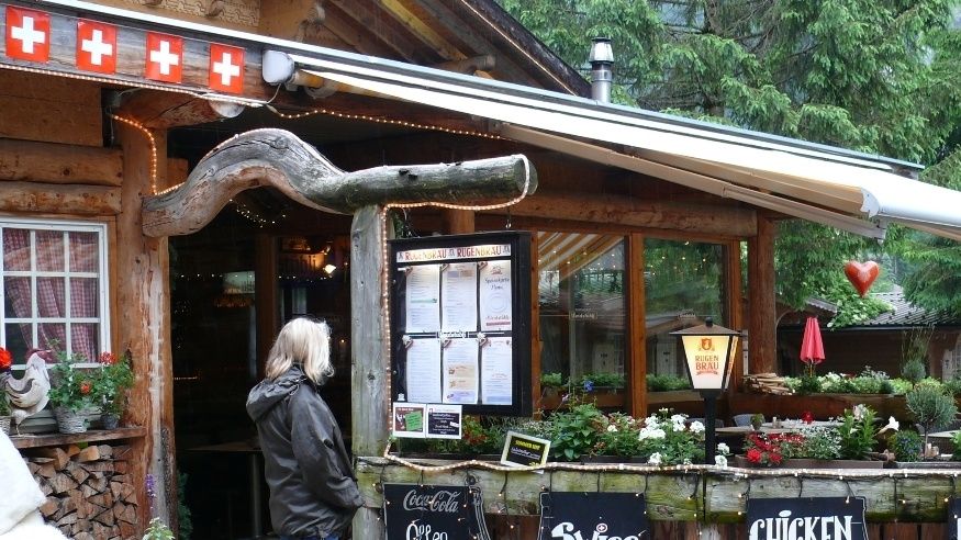 The Chef inspects the campsite restaurants menu
