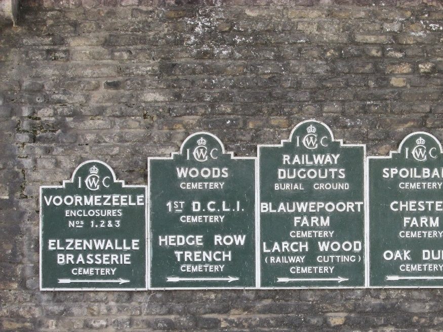 Signs under Lille Gate. 