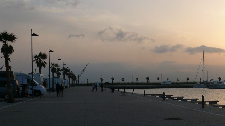 Sunset at the marina