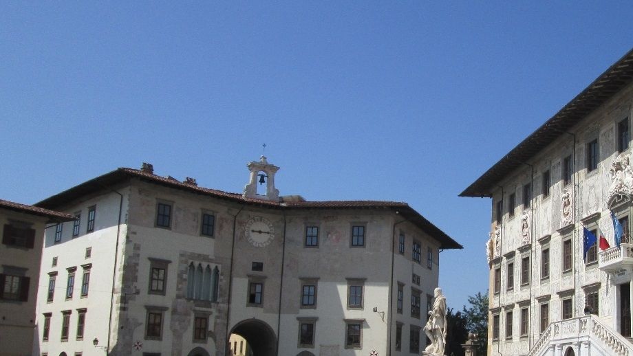 The city's High School is the building on the right