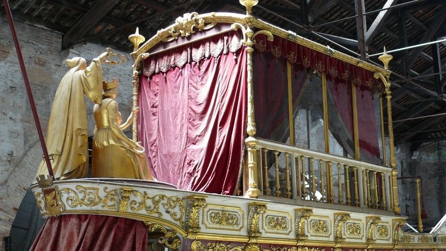 A replica of the Doge's barge