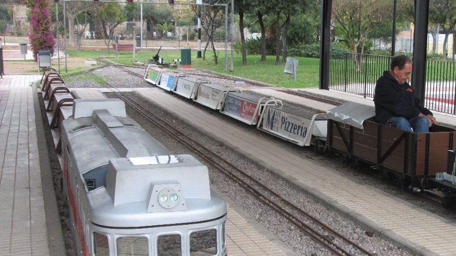 The Benicassim miniature train station
