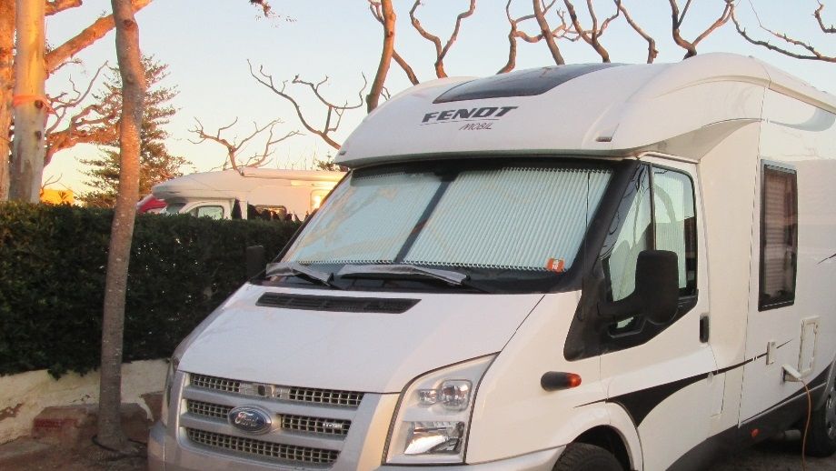 All loaded, tyre pressures and air suspension checked - we're ready for the road.