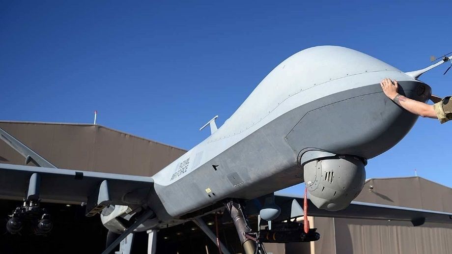 A Reaper drone based at RAF Waddington