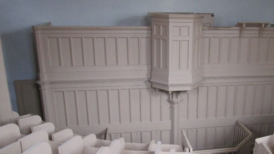 The pulpit in the prison chapel