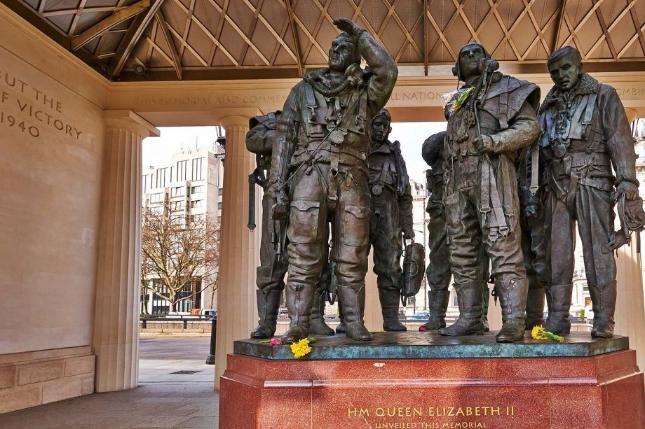 The Bomber Command Memorial in Green Park, London
