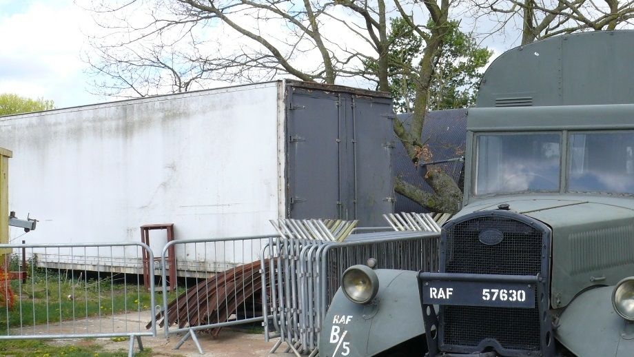 A crew bus, used to take bomber crews out to their aircraft. It is the only one left in the world.