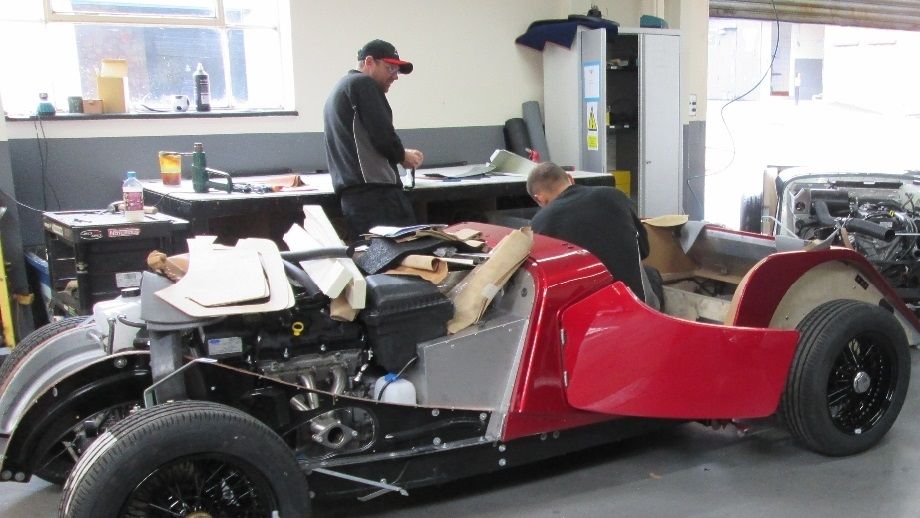 The start of the process in the Trim Shop