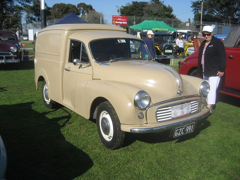 A Morris Minor van