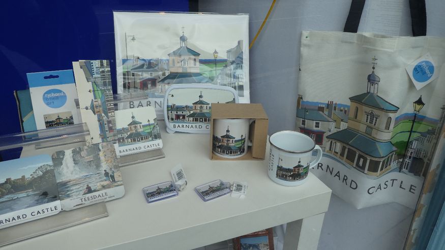 Barnard Castle looks better in a shop window