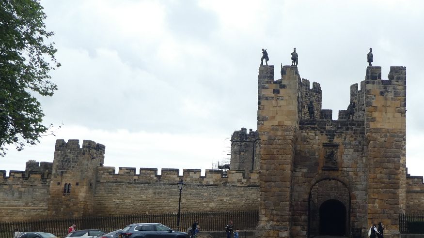 The castle entrance.