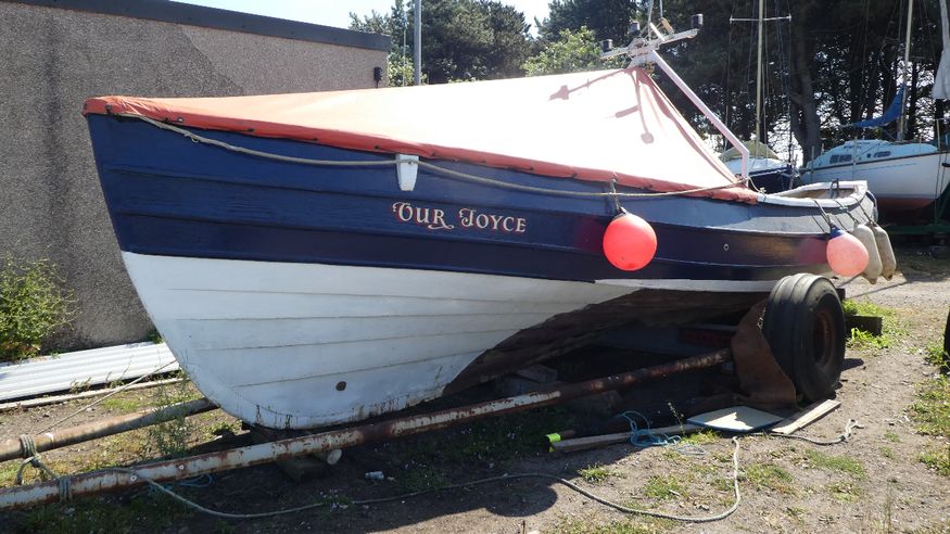 Back at Amble Marina we found another coble