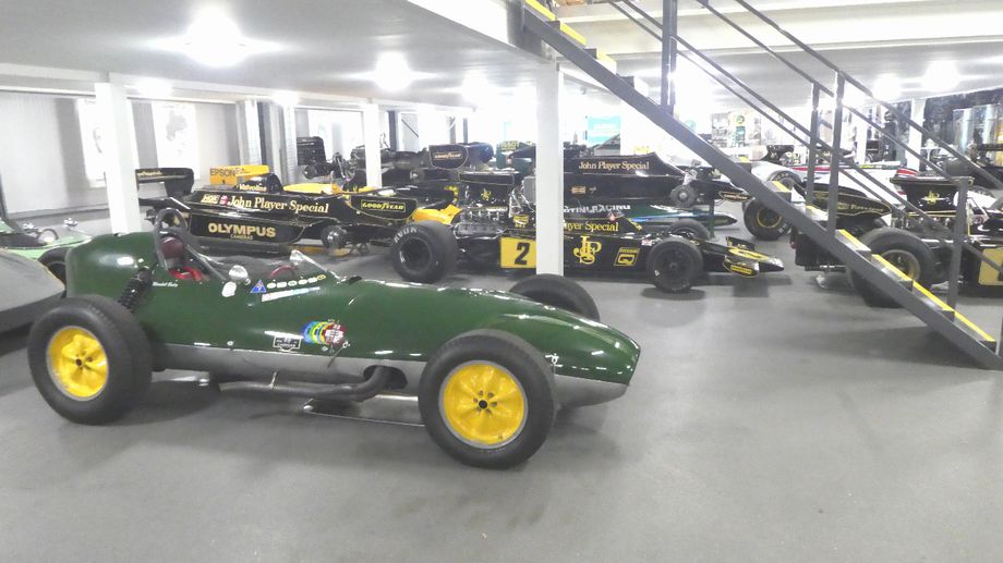 The car collection upstairs