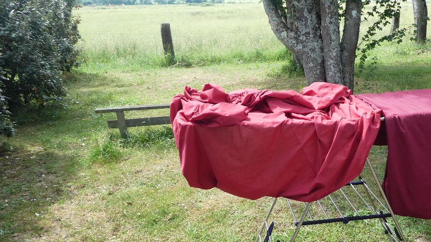 The sheets were the first batch of washing.
