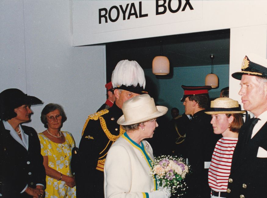 Nicola is presented to Her Majesty the Queen after the performance.
