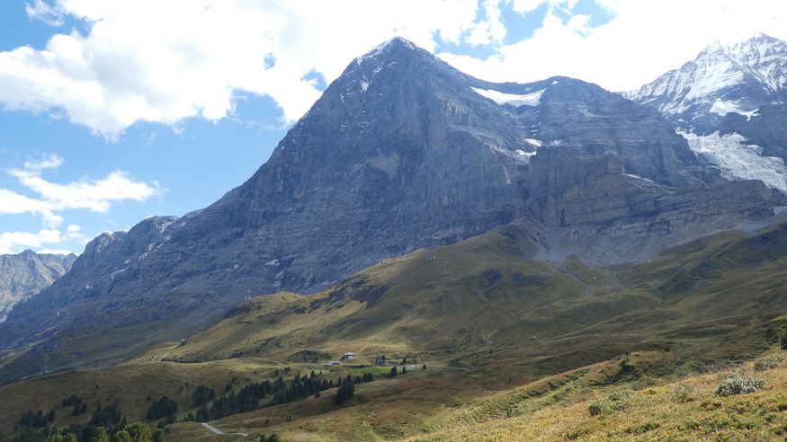 The north face of the Eiger mountain