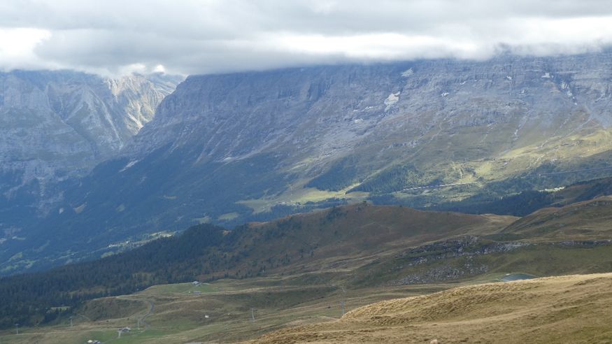 The bottom half of the Eiger.