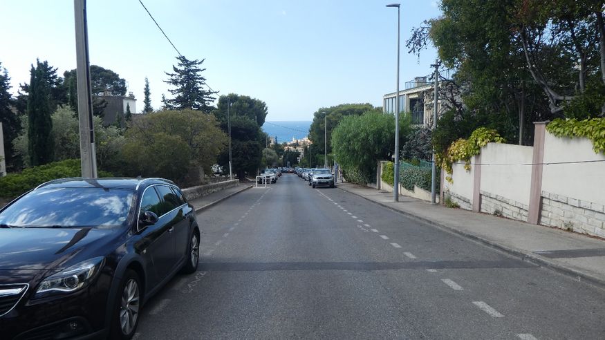 Downhill to the marina