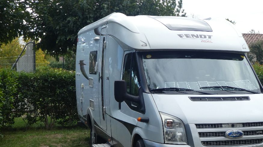 Our pitch here at Camping Manon