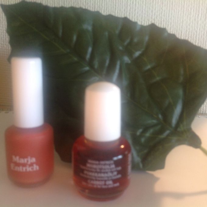 Marja Entrich styrkende neglelakk: kr. 223,-
Marja Entrich gulrot olje: Fin etter soling, på tørre neglebånd, antirynke og allround olje. Fin olje til på leppene, balanserende, rik på vit A: kr. 280,-