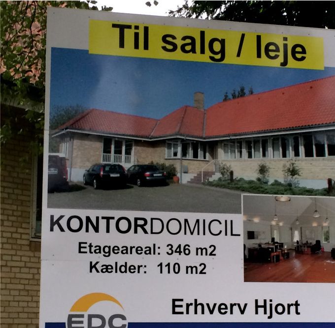 Mæglerskilt i 10 mm PVC, med fotoprint