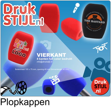 PLOPKAP FOAM vierkant DRUKSTIJL