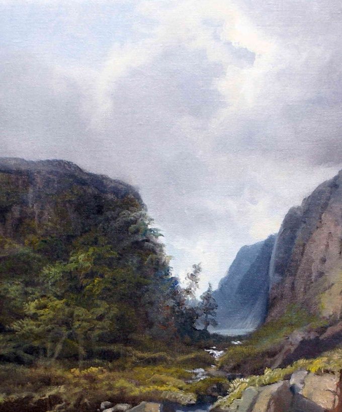 Gamal skog. 60x50cm