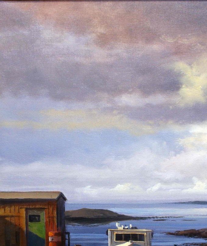 Ved kai. 60x50cm. 