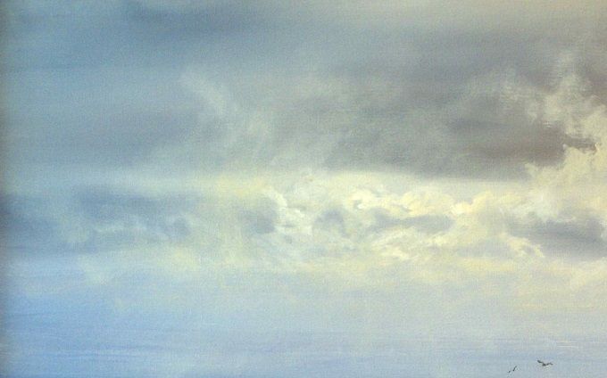 Havglitter 60x100cm.Olje på linlerrete. MMXIX.I