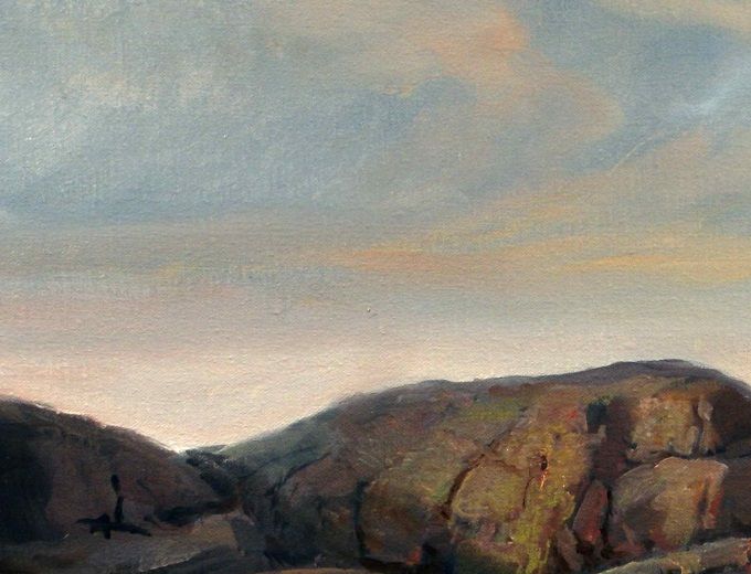 Frå Bergstø. 40x50cm