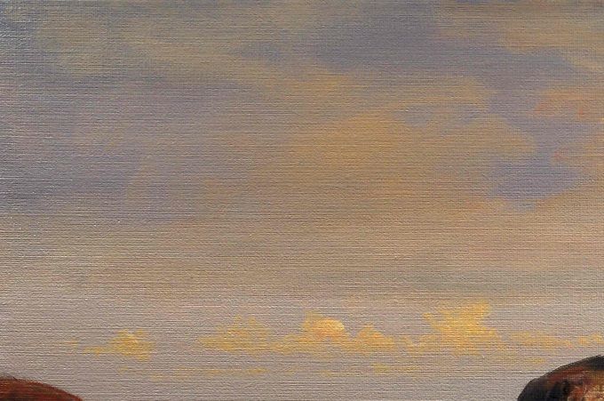 August morgon. 40x60cm