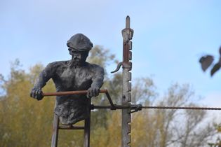 Titford pool , Coal Miner by Luke Perry 2016