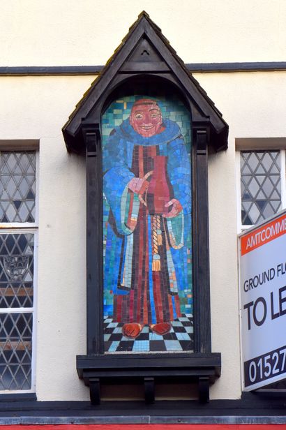 Polychromatic mosaic commissioned in 1969 by Priory Inns