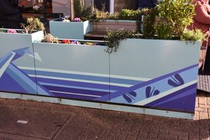 Planters in precinct