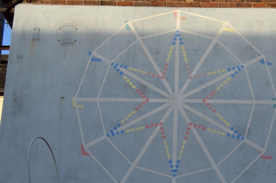 Detail of mural in High st by Derek Jones