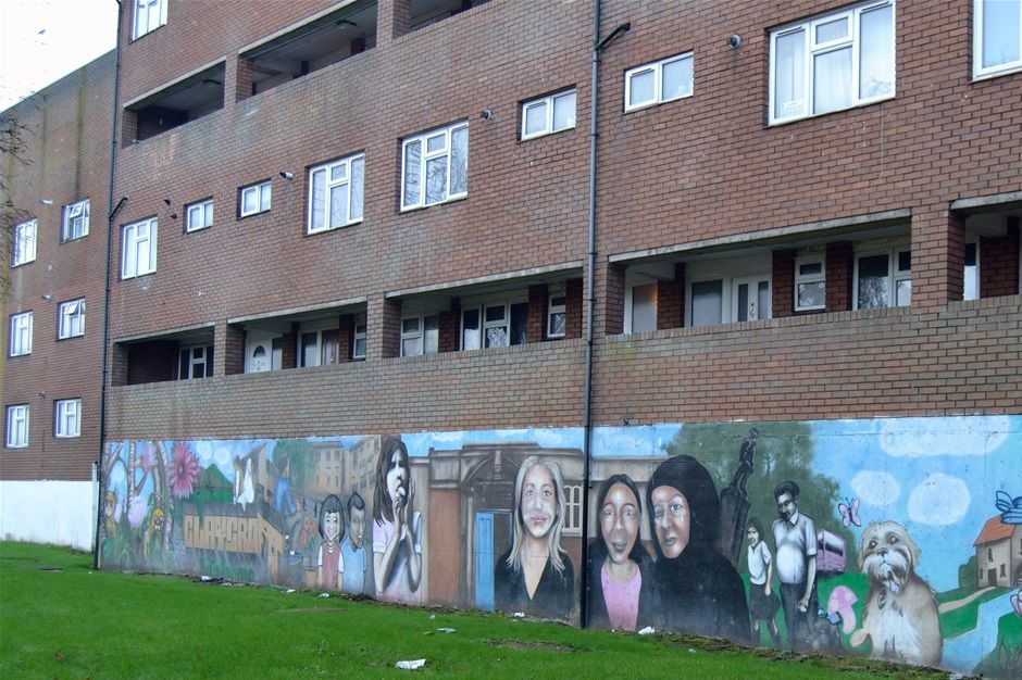 Mural on Claycroft estate , Community project 2005
